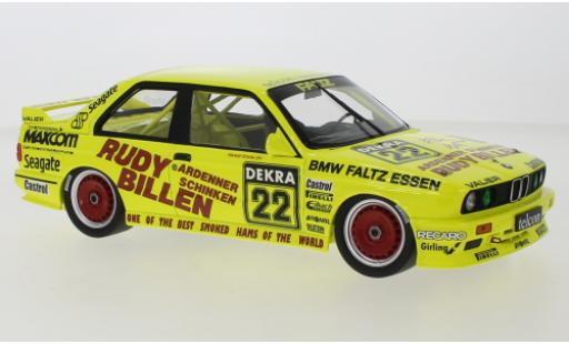 Bmw M3 1/18 Minichamps (E30) No.22 Valier Motorsport Rudy Billen DTM 1989 modellautos