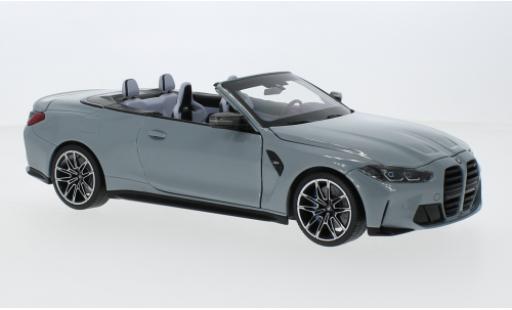 Bmw M4 1/18 Minichamps cabriolet metallise gris 2020 modellautos