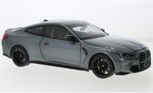 Bmw M4 1/18 Minichamps (G82) metallise gris 2020 modellautos