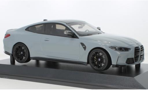 Bmw M4 1/18 Minichamps metallise gris 2020 modellautos