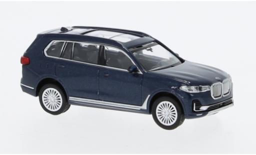 Bmw X7 1/87 Minichamps (G07) metallise bleu foncé 2019 modellautos
