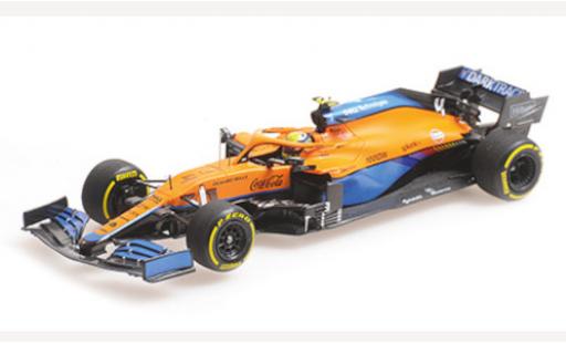McLaren F1 1/18 Minichamps MCL35M No.4 Team formule 1 GP Bahrain 2021 modellautos