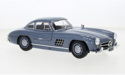 Modellautos Mercedes 300 1/18 Minichamps SL (W198) metallise blau 1955 Mercedes 300 1/18 Minichamps SL (W198) metallise blau 1955 modellautos