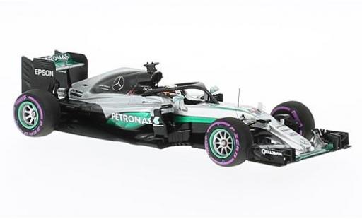Mercedes F1 1/43 Minichamps W07 hybride No.44 AMG Petronas Team Petronas formule 1 GP Singapore 2016 modellautos