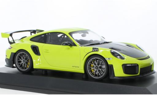 Porsche 991 GT2 RS 1/18 Minichamps 911 (.2) grün 2018 modellautos