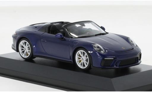 Modellautos Porsche 992 Speedster 1/43 Minichamps 911 (991) metallise blau 2019 Porsche 992 Speedster 1/43 Minichamps 911 (991) metallise blau 2019 modellautos