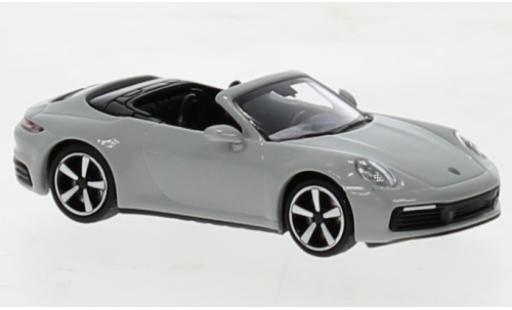 Modellautos Porsche 992 4S 1/87 Minichamps 911  Carrera cabriolet gris 2019 Porsche 992 4S 1/87 Minichamps 911  Carrera cabriolet gris 2019 modellautos