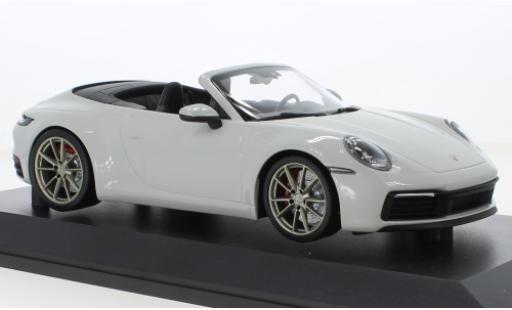 Porsche 992 4S 1/18 Minichamps 911  Carrera Cabriolet grau 2019 modellautos