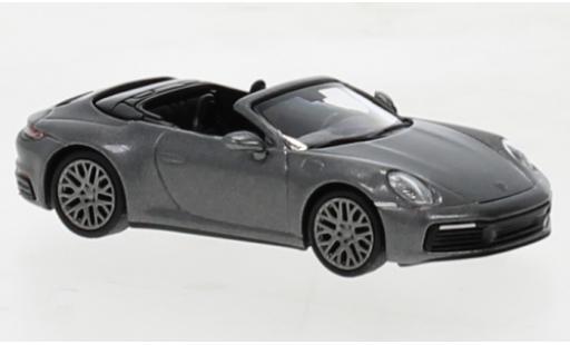 Modellautos Porsche 992 4S 1/87 Minichamps 911  Carrera cabriolet metallise gris 2019 Porsche 992 4S 1/87 Minichamps 911  Carrera cabriolet metallise gris 2019 modellautos