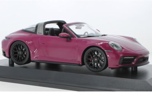 Porsche 992 Targa 1/18 Minichamps 911  4 GTS lila 2021 modellautos