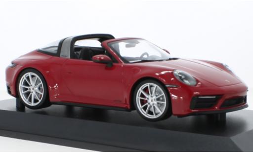 Porsche 992 Targa 1/18 Minichamps 911  4 GTS rot 2021 modellautos