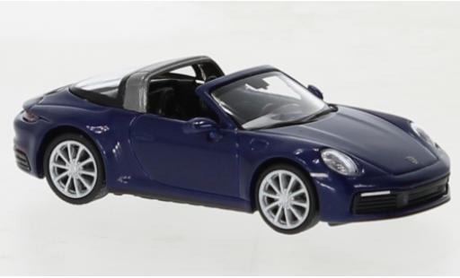Modellautos Porsche 992 Targa 1/87 Minichamps 911  4 metallise bleu 2020 Porsche 992 Targa 1/87 Minichamps 911  4 metallise bleu 2020 modellautos