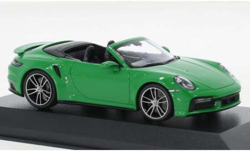 Modellautos Porsche 992 Turbo s 1/43 Minichamps 911  Turbo S cabriolet vert 2020 Porsche 992 Turbo s 1/43 Minichamps 911  Turbo S cabriolet vert 2020 modellautos