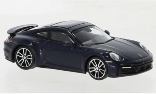 Modellautos Porsche 992 Turbo s 1/87 Minichamps 911  Turbo S metallise bleu foncé 2020 Porsche 992 Turbo s 1/87 Minichamps 911  Turbo S metallise bleu foncé 2020 modellautos