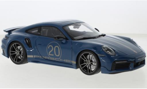 Modellautos Porsche 992 Turbo s 1/18 Minichamps 911  Turbo S Sport Design blau 2021 Porsche 992 Turbo s 1/18 Minichamps 911  Turbo S Sport Design blau 2021 modellautos