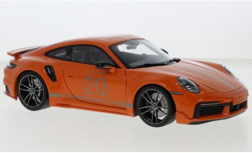 Modellautos Porsche 992 Turbo s 1/18 Minichamps 911  Turbo S Sport Design orange 2021 Porsche 992 Turbo s 1/18 Minichamps 911  Turbo S Sport Design orange 2021 modellautos