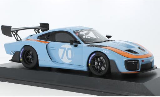 Porsche 935 1/18 Minichamps /19 bleu clair/orange 2019 modellautos
