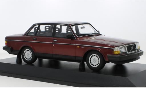 Volvo 240 1/18 Minichamps GL metallise rouge foncé 1986 modellautos