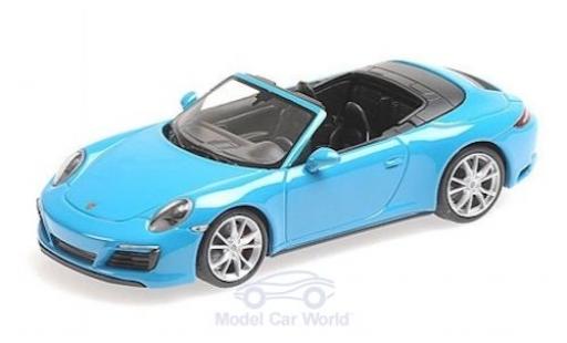 Modellautos Porsche 991 1/43 Minichamps 911 (.2) Carrera 4 Cabriolet blau 2016 Porsche 991 1/43 Minichamps 911 (.2) Carrera 4 Cabriolet blau 2016 modellautos