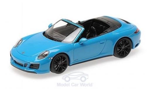 Modellautos Porsche 991 GTS 1/43 Minichamps 911 (.2) Carrera 4 GTS Cabriolet blau 2016 Porsche 991 GTS 1/43 Minichamps 911 (.2) Carrera 4 GTS Cabriolet blau 2016 modellautos