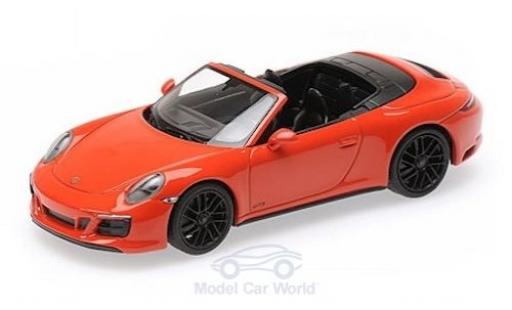 Modellautos Porsche 991 GTS 1/43 Minichamps 911 (.2) Carrera 4 GTS Cabriolet orange 2017 Porsche 991 GTS 1/43 Minichamps 911 (.2) Carrera 4 GTS Cabriolet orange 2017 modellautos