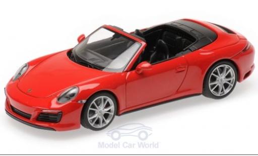 Modellautos Porsche 991 4S 1/43 Minichamps 911 (.2) Carrera 4S Cabriolet rot 2016 Porsche 991 4S 1/43 Minichamps 911 (.2) Carrera 4S Cabriolet rot 2016 modellautos