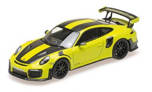 Porsche 991 GT2 RS 1/18 Minichamps 911 (.2) GT2 RS grün 2018 avec Weissach Paket modellautos