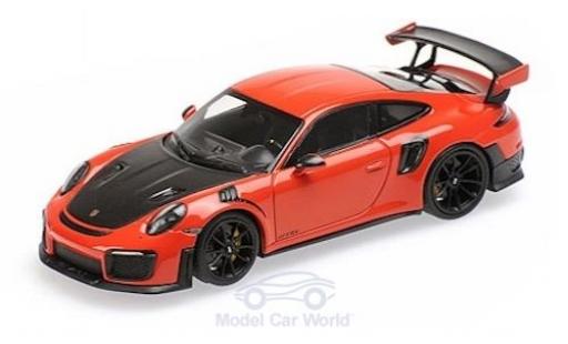 Modellautos Porsche 991 GT2 RS 1/43 Minichamps 911 (.2) GT2 RS orange/schwarz 2018 Porsche 991 GT2 RS 1/43 Minichamps 911 (.2) GT2 RS orange/schwarz 2018 modellautos