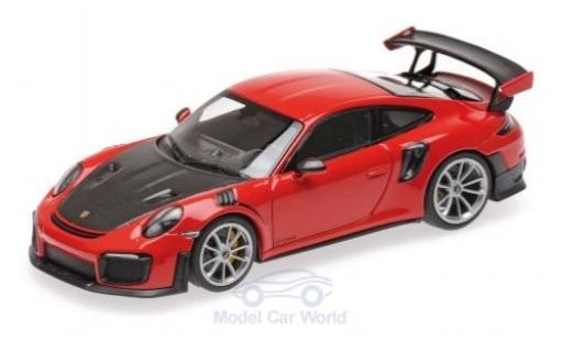 Modellautos Porsche 991 GT2 RS 1/43 Minichamps 911 (.2) GT2 RS rot/schwarz 2018 Porsche 991 GT2 RS 1/43 Minichamps 911 (.2) GT2 RS rot/schwarz 2018 modellautos
