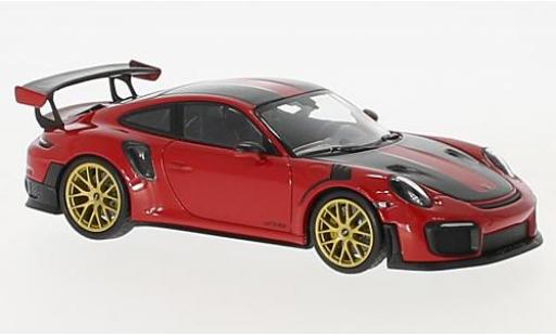 Modellautos Porsche 991 GT2 RS 1/43 Minichamps 911 (.2) GT2RS rot/carbon 2018 Weissachpaket Porsche 991 GT2 RS 1/43 Minichamps 911 (.2) GT2RS rot/carbon 2018 Weissachpaket modellautos