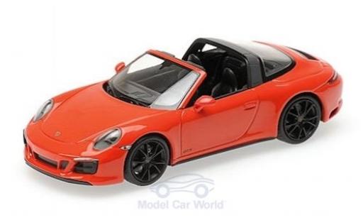Modellautos Porsche 991 Targa 1/43 Minichamps 911 (.2) Targa 4 GTS orange 2016 Porsche 991 Targa 1/43 Minichamps 911 (.2) Targa 4 GTS orange 2016 modellautos