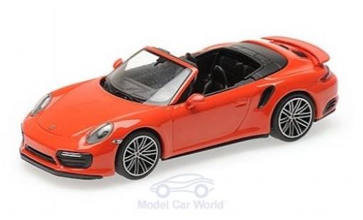 Modellautos Porsche 991 Turbo S 1/43 Minichamps 911 (.2) Turbo S Cabriolet orange 2016 Porsche 991 Turbo S 1/43 Minichamps 911 (.2) Turbo S Cabriolet orange 2016 modellautos