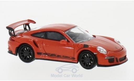 Modellautos Porsche 991 GT3 RS 1/87 Minichamps 911 () GT3 RS orange/schwarz 2013 Porsche 991 GT3 RS 1/87 Minichamps 911 () GT3 RS orange/schwarz 2013 modellautos