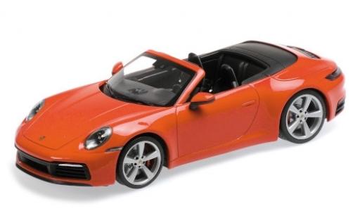 Modellautos Porsche 992 4S 1/18 Minichamps 911 () Carrera 4S Cabriolet orange 2019 Porsche 992 4S 1/18 Minichamps 911 () Carrera 4S Cabriolet orange 2019 modellautos