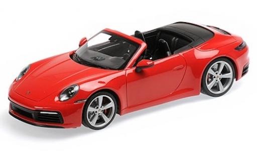Modellautos Porsche 992 4S 1/18 Minichamps 911 () Carrera 4S Cabriolet rot 2019 Porsche 992 4S 1/18 Minichamps 911 () Carrera 4S Cabriolet rot 2019 modellautos
