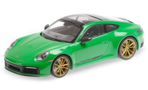 Porsche 992 4S 1/18 Minichamps 911 () Carrera 4S grün 2019 modellautos