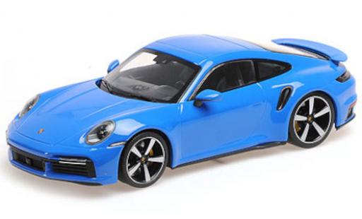 Porsche 992 Turbo s 1/18 Minichamps 911 () Turbo S blau 2021 modellautos
