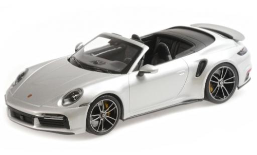 Porsche 992 Turbo s 1/18 Minichamps 911 () Turbo S Cabriolet silber 2020 modellautos