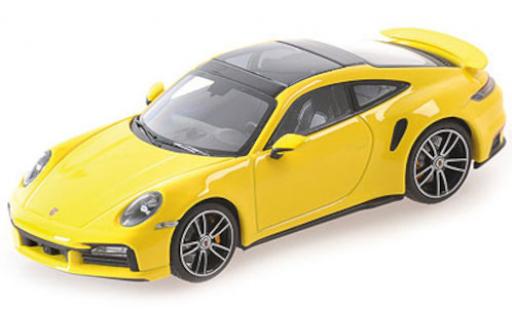 Porsche 992 Turbo s 1/18 Minichamps 911 () Turbo S gelb 2020 modellautos