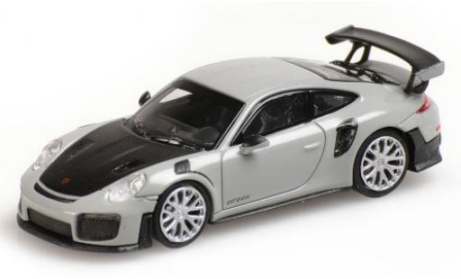 Modellautos Porsche 991 GT2 RS 1/87 Minichamps 911 GT2 RS grau 2018 avec Carbon-Capot Porsche 991 GT2 RS 1/87 Minichamps 911 GT2 RS grau 2018 avec Carbon-Capot modellautos