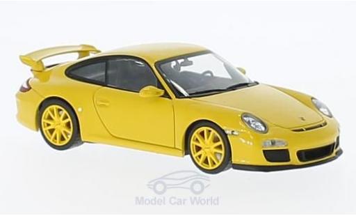 Modellautos Porsche 997 GT3 1/43 Minichamps 911 GT3 gelb 2009 mit gelben Felgen Porsche 997 GT3 1/43 Minichamps 911 GT3 gelb 2009 mit gelben Felgen modellautos