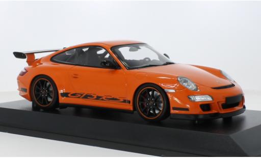 Porsche 997 GT3 RS 1/18 Minichamps 911 orange 2007 1:18 modellautos