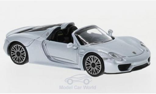 Modellautos Porsche 918 1/87 Minichamps Spyder silber 2015 Porsche 918 1/87 Minichamps Spyder silber 2015 modellautos