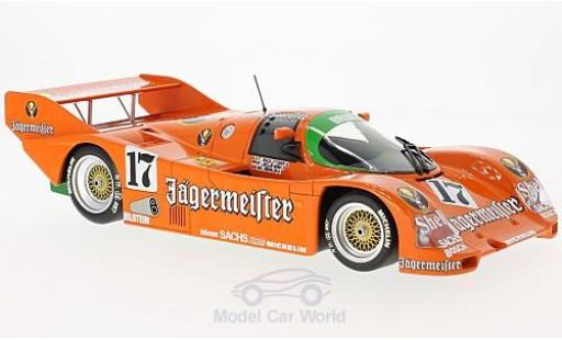 Modellautos Porsche 962 1986 1/18 Minichamps C No.17 Brun Motorsport Jägermeister 1000 Km Spa 1986 T.Boutsen/F.Jelinski/W.Brun Porsche 962 1986 1/18 Minichamps C No.17 Brun Motorsport Jägermeister 1000 Km Spa 1986 T.Boutsen/F.Jelinski/W.Brun modellautos