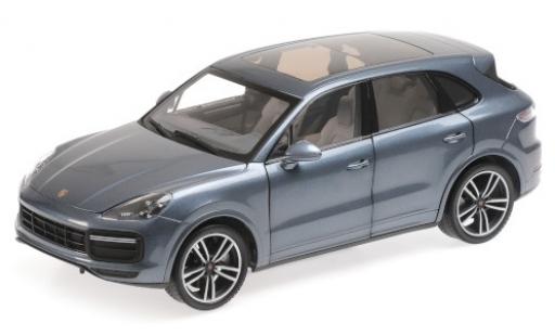 Porsche Cayenne Turbo S 1/18 Minichamps Turbo S mettalic blau 2017 modellautos