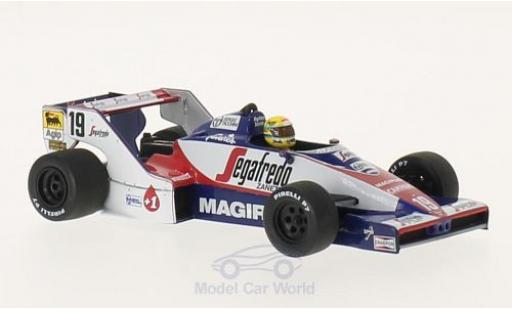 Modellautos Toleman HART 1/43 Minichamps Hart TG 183B No.19 Segafredo Formel 1 GP Brasilien 1984 Ayrton Senna Collection A.Senna Toleman HART 1/43 Minichamps Hart TG 183B No.19 Segafredo Formel 1 GP Brasilien 1984 Ayrton Senna Collection A.Senna modellautos