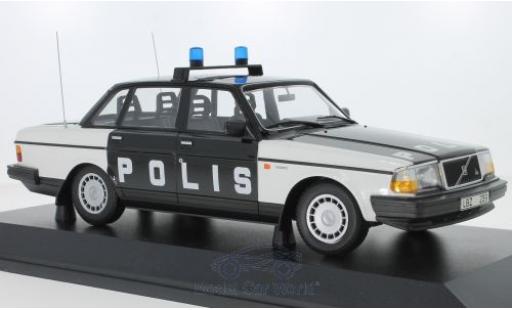 Modellautos Volvo 240 1/18 Minichamps GL Polis Sweden 1986 Volvo 240 1/18 Minichamps GL Polis Sweden 1986 modellautos