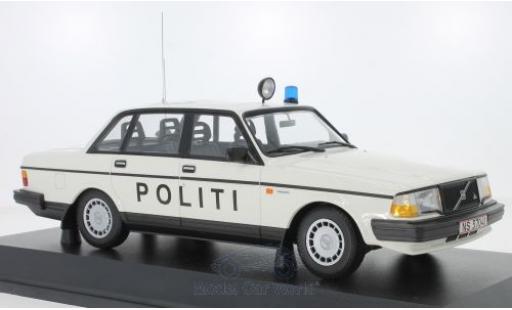 Modellautos Volvo 240 1/18 Minichamps GL Politi Danmark 1986 Volvo 240 1/18 Minichamps GL Politi Danmark 1986 modellautos