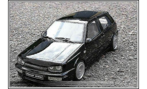 Volkswagen Golf VR6 1/18 Ottomobile schwarz jantes schmidt modellautos