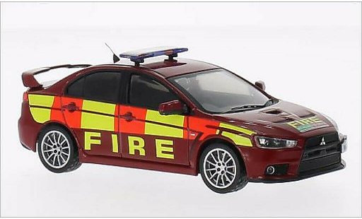 Mitsubishi Lancer Evolution X 1/43 IXO Evo RHD Feuerwehr 2011 modellautos